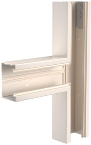 T-Stück 70x110mm Polyvinylchlorid cremeweiss