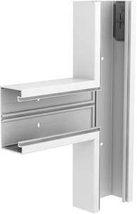 T-Stück 70x130mm Polyvinylchlorid reinweiss