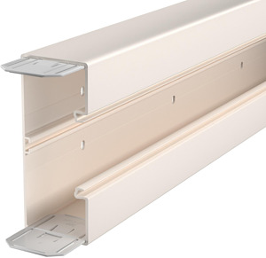 Geräteeinbaukanal 70x170x2000mm mit Bodenlochung cremeweiss
