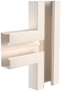 T-Stück 70x170mm Polyvinylchlorid cremeweiss