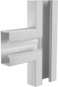 T-Stück 70x170mm Polyvinylchlorid lichtgrau