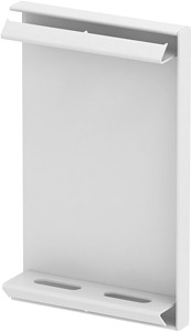 Endstück 70x110mm reinweiss für t=70mm