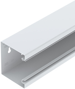 Geräteeinbaukanal Stahl 90x110mm reinweiss symmetrisch