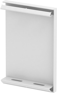 Endstück reinweiss f. Kanaltiefe=90mm