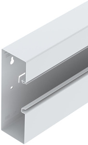 Geräteeinbaukanal Stahl 70x210mm reinweiss asymmetrisch