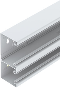 Geräteeinbaukanal Stahl 70x170mm reinweiß asymmetrisch 77mm/45mm