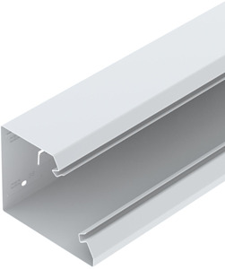 Geräteeinbaukanal asymmetrisch 133x 110x2000, St, reinweiß, RAL 9010