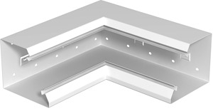 Inneneck standard asymmetrisch 133x 110mm, St, reinweiß, RAL 9010