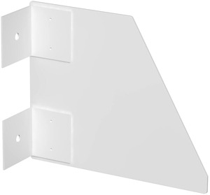 Endstück rechts, für Pultkanal 133x 110mm, St, reinweiß, RAL 9010