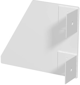 Endstück links, für Pultkanal 133x1 10mm, St, reinweiß, RAL 9010