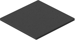 Gummiunterlage schwarz für Installationssäule