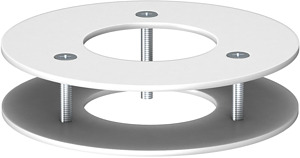 Deckenabschlussblende 100x 3mm reinweiß Stahl