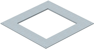 Montagedeckel 250-2/3 282x282x4mm für GES9 Stahl FS