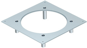 Schwerlast-Montagedeckel 250-3 für Nenngröße R4 282x282x59, St, FS