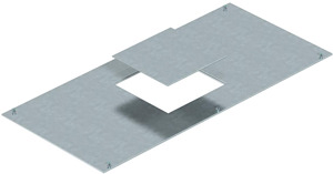 Montagedeckel für Geräteein satz GES4 400x600x4