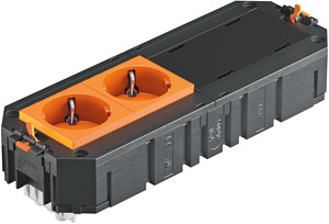 Universalträger Connect GST18 VDE, 2fach orange 208x76x45