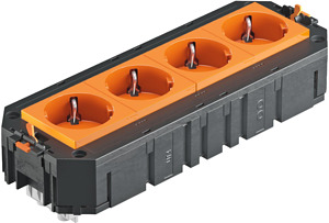 Universalträger Connect GST18 VDE, 4fach orange 208x76x45