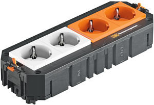 Universalträger Connect GST18 VDE, 2f. weiß, 2f. orange, ÜSM 208x76x45
