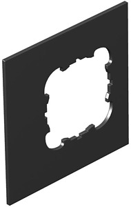 Abdeckplatte 1-fach f. Telitank graphitschw. 1/2Längss.