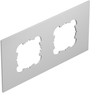 Abdeckplatte 2x1-fach f. Telitank lichtgrau Längsseite