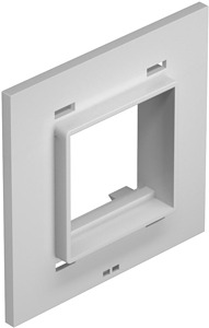 Schuko-Abdeckplatte 1-fach f. Telitank lichtgrau Schukodose