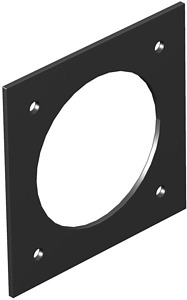 CEE-Abdeckplatte 1-fach f. Telitank graphitschw. Längsseite