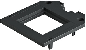Abdeckplatte für UT3, 1 Modul45 82, 5x76x4, PA, graphitschwarz, RAL 9011