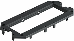 Abdeckplatte für UT3, 3 Modul45 165 x76x4, PA, graphitschwarz, RAL 9011