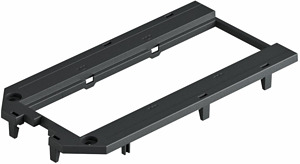 Abdeckplatte für UT4, 3 Modul45 147 x76x4, PA, graphitschwarz, RAL 9011