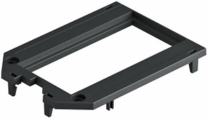 Abdeckplatte für UT3 und UT4, 2 Mod ul45 104x76x4, PA, graphitschwarz, RAL 9