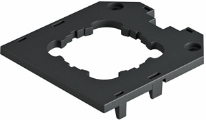 Abdeckplatte für UT3, Tragring-Gerä t 82,5x76x4, PA, graphitschwarz, RAL 901