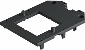 Abdeckplatte für UT34, 1 Tragbügel- Gerät 104x76x4, PA, graphitschwarz, RAL