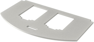 Montageplatte für GES R2 für 2x Typ B, A2, 1.4301