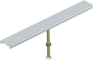 Deckelstossunterstützung 400mm OKA-W Kanalhöhe 60+50mm Stahl FS