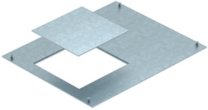 Montagedeckel für Geräteein satz GES4 400x500x4