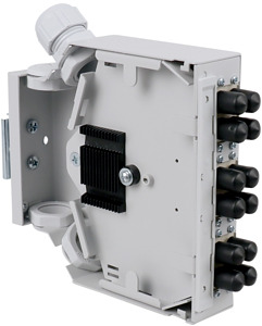 LWL Hutschienenspleißverteiler R EGplus 6xST Duplex