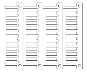 MG2-TDMO-03 40591 4x16 weiss