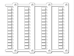 Kennzeichnungsschilder MG-CPM-01 41094 5x7 weiss