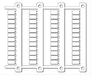 Kennzeichnungsschilder MG-CPM-04 41391 6x10 weiss