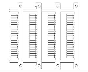 Kennzeichnungsschilder MG-CPM-04 41392 3x10 weiss