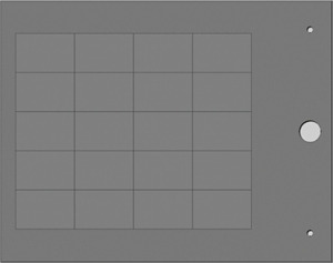 Bezeichnungsträger MG-TAP 47007-HF 18x27 metallic grau
