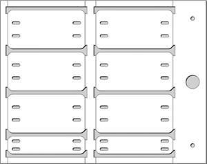 Kabelmarkierungen MG-ETF 54197-HF 28x57 halogenfrei weiss