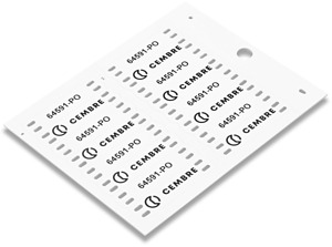 Kennzeichnungsschild zur Montage mi MG-ETF 64591-PO (13X60 WEISS)