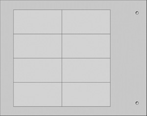 Klebende Schilder MG-VRT-A 88716GY 25x50 grau