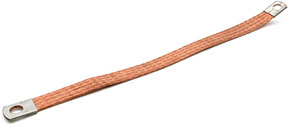 Flexible Kupferbänder unverzinnt 16 qmm Länge: 570 mm M8