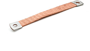 Flexible Kupferbänder unverzinnt 25 qmm Länge: 150 mm M8