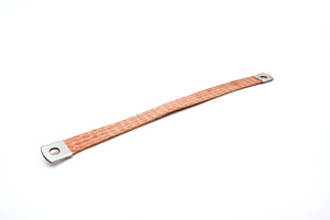 Flexible Kupferbänder unverzinnt 25 qmm Länge: 300 mm M8