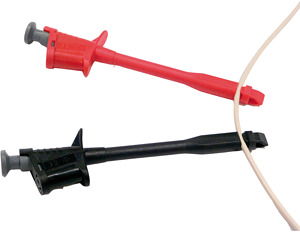Abgreifer (Einstech-Nadel) rot+sw