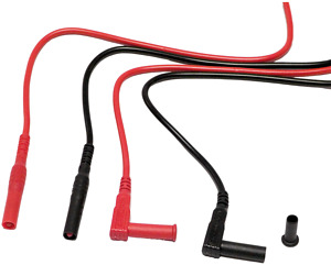 Messleitungen mit 4mm gerade/Winkel Stecker -1,5m-15A-CATIV-600V-PVC-rot+sw