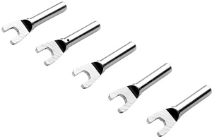 Satz von 5 Adapter Kabelschuhe / 4mm-Bananenbuchse